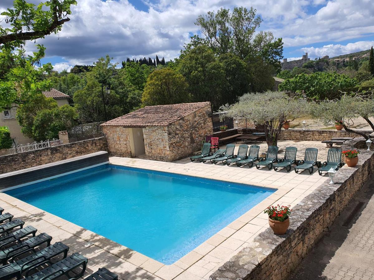 Saint-Martin-dʼArdèche Logis Hotel Restaurant L'Escarbille מראה חיצוני תמונה